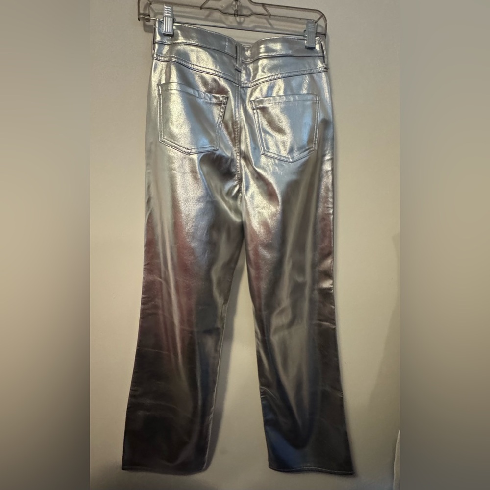 Abercrombie NWT Kids Shimmering Silver wide leg pants 15/16 - Picture 5 of 6